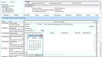 Kalenderansicht NTX