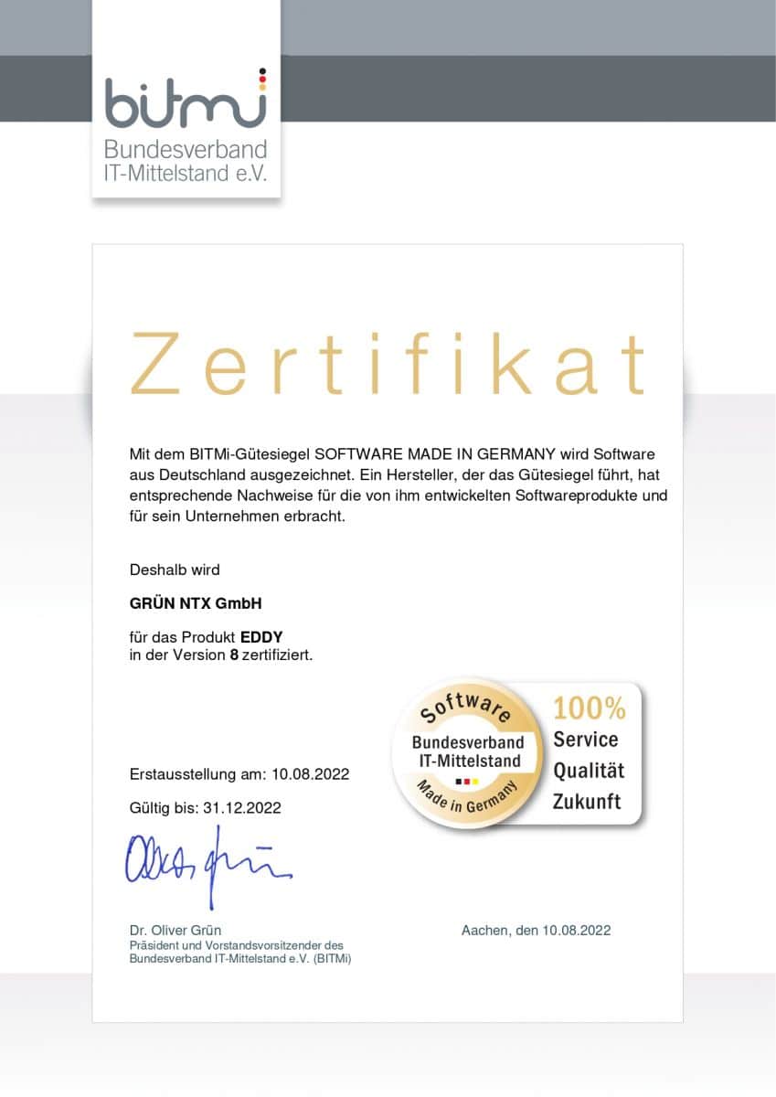 Zertifikat_Software Made In Germany gruen eddy