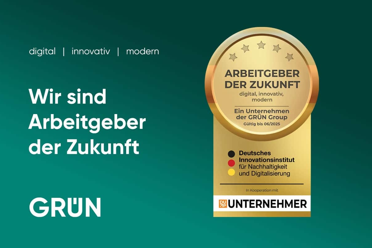 GRÜN Software Medien erhält Siegel „Arbeitgeber der Zukunft“