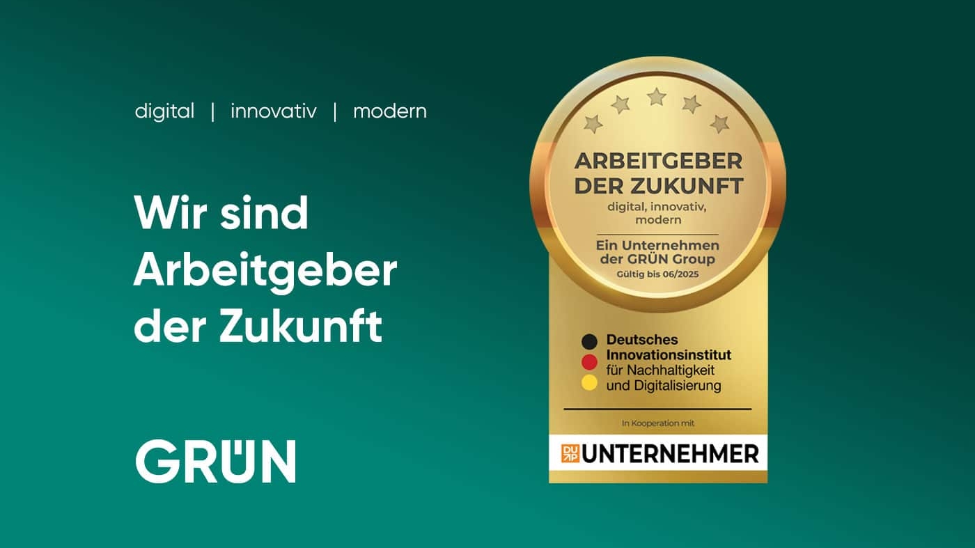 GRÜN Software Medien erhält Siegel „Arbeitgeber der Zukunft“