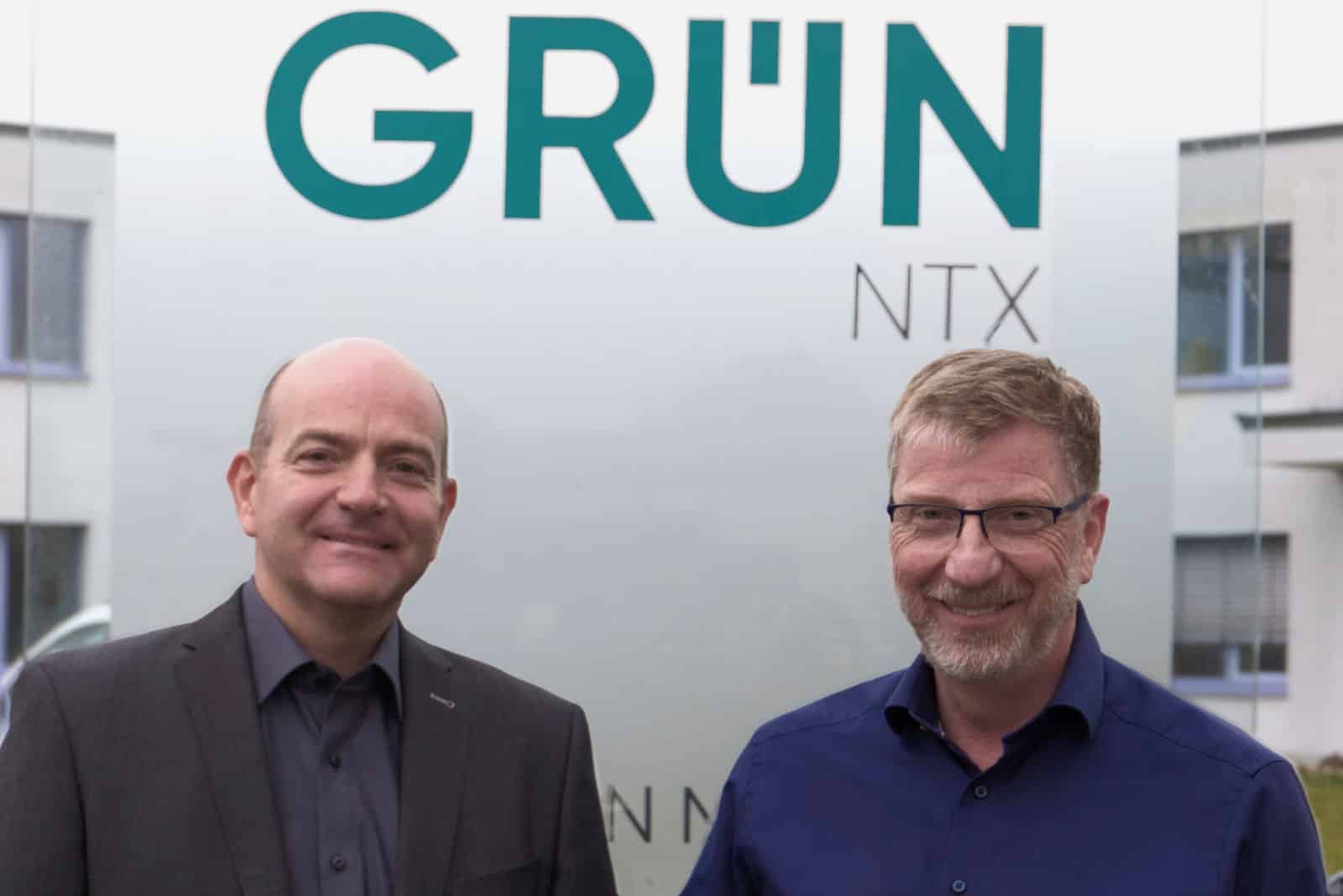 Die Geschäftsleitung der GRÜN NTX GmbH: Matthias Meier (links) und der CEO Rainer Heckmann.